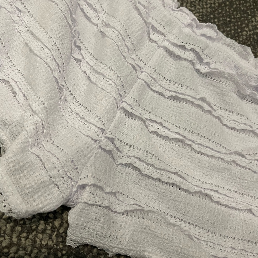 J For Justify White Lace Hot Shorts - Picture 6 of 7